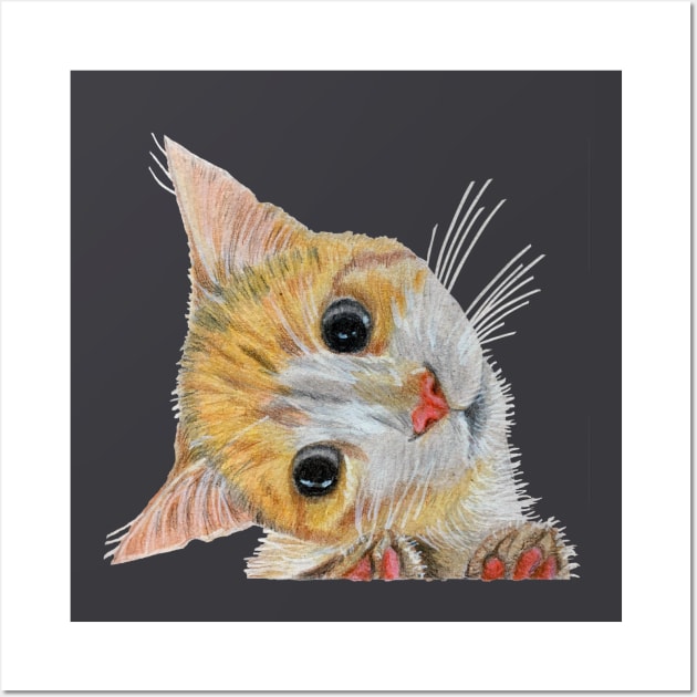 Kushi my happy kitten Wall Art by Artbyruthandco